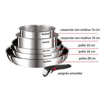 Tefal Batterie De Cuisine Inox Ingenio 6pcs L881S604