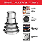 Tefal Batterie De Cuisine Inox Ingenio 6pcs L881S604